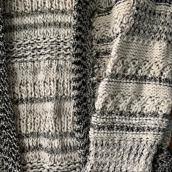 Zara fringe striped metallic open jacket - Picture 4 of 6